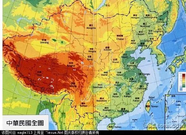 清朝末期中国地图