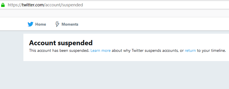 本站推特账号被封