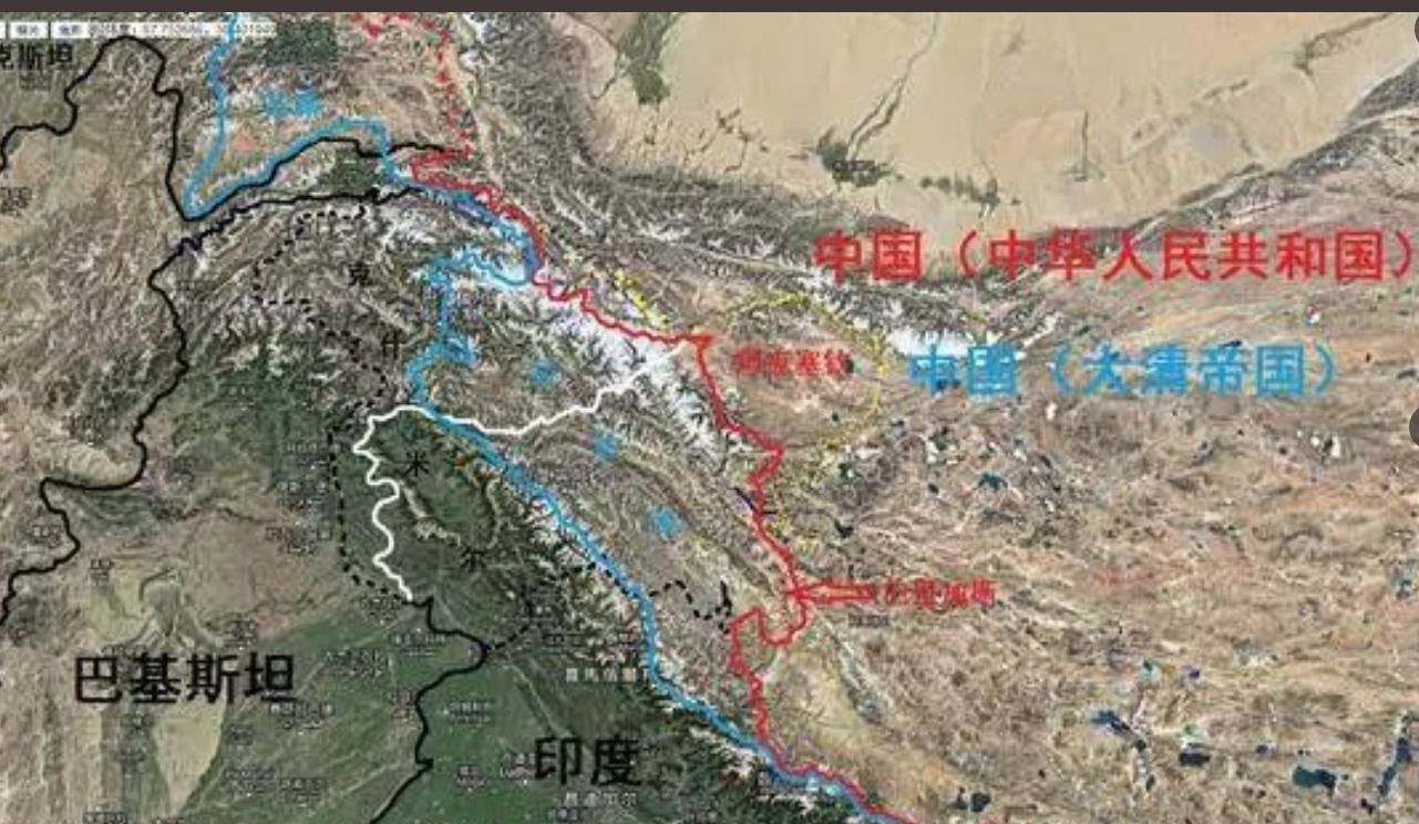 大清时中国西藏新疆领土