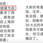 二十大习近平以健康原因裸退，但要求蔡奇丁薛祥陈全国进入常委