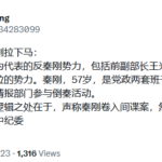 陈毅女婿王光亚嫉设计陷害了秦刚，习近平害怕秦刚是因为新班子中秦最年轻被人当作接班人