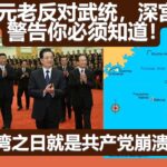 胡温元老反对武统，攻打台湾之日，就是共产党崩溃之时。中国的带路党多得超乎你的想象