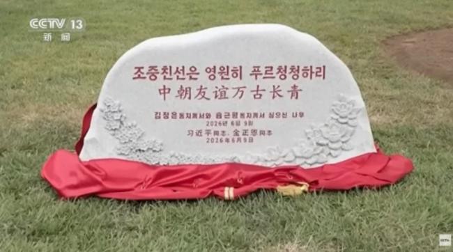 中朝友谊永远青翠常绿