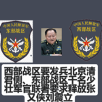 西部战区要发兵北京清君侧、东部战区千名少壮军官联署要求释放张又侠刘震立